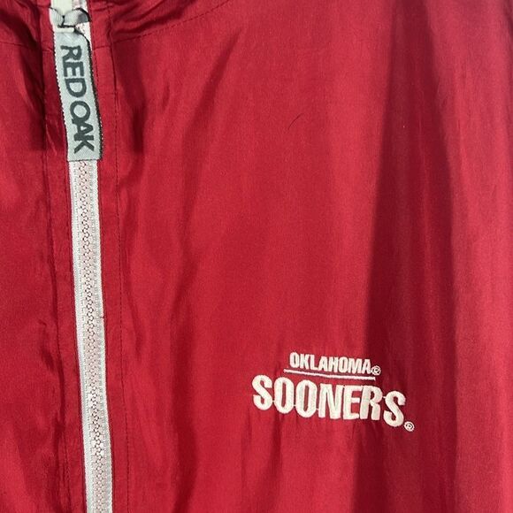 🔥🏈 Women’s OKLAHOMA SOONERS 1/2 Zip Mesh Lined Pullover Jacket - Sz L - GUC - Picture 3 of 13